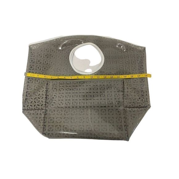 Trina Turk Clear Grey and White Large Tote Bag Branded - Picture 11 of 11